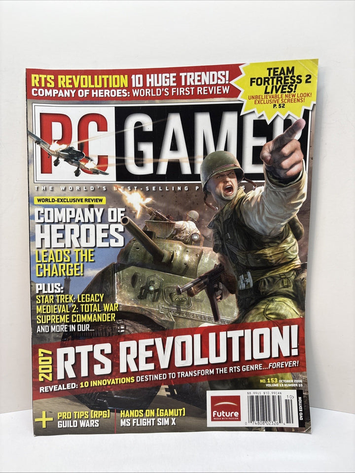 PC Gamer Magazine #153 Oct 2006- Company Of Heroes RTS Revolution- No Disc