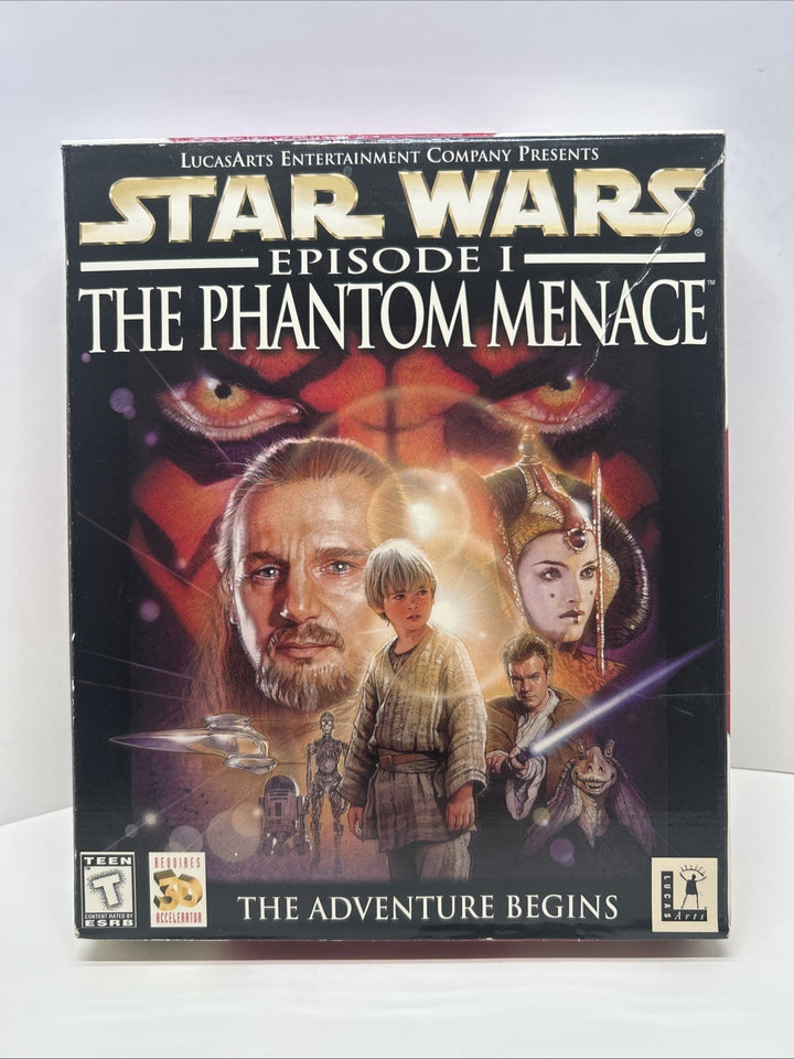 Star Wars Episode I (1) THE PHANTOM MENACE PC CD-ROM  BIG BOX