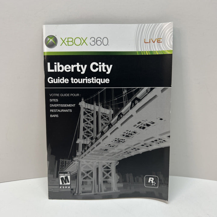 Liberty City Travel Guide Guide Touristique - Xbox 360 - Manual Only **NO GAME!