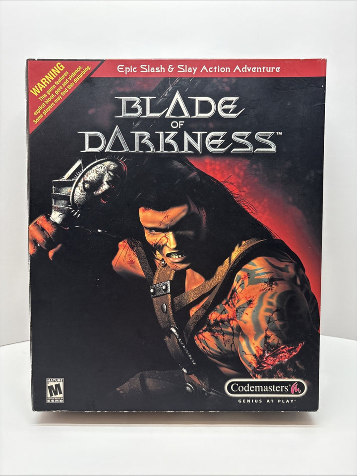 Blade of Darkness Vintage PC Big Box Game CIB Complete - Codemasters