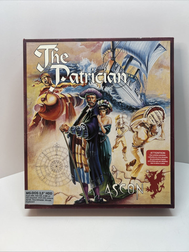 THE PATRICIAN 1 Pc 3.5" Floppy Disks -- Original BIG BOX French Français 🇫🇷