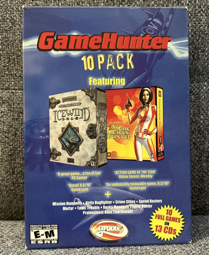 GameHunter 10 Pack (PC, 2002) Featuring No One Lives Forever