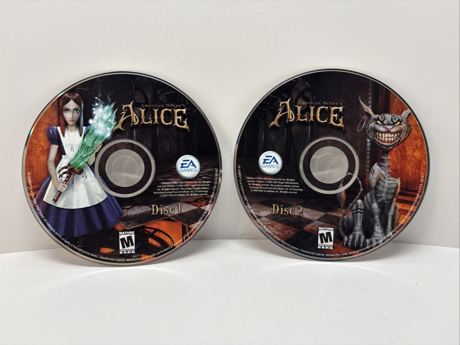 American McGee's Alice (2000) - EA Games 2 Disc PC Game Set - VGC