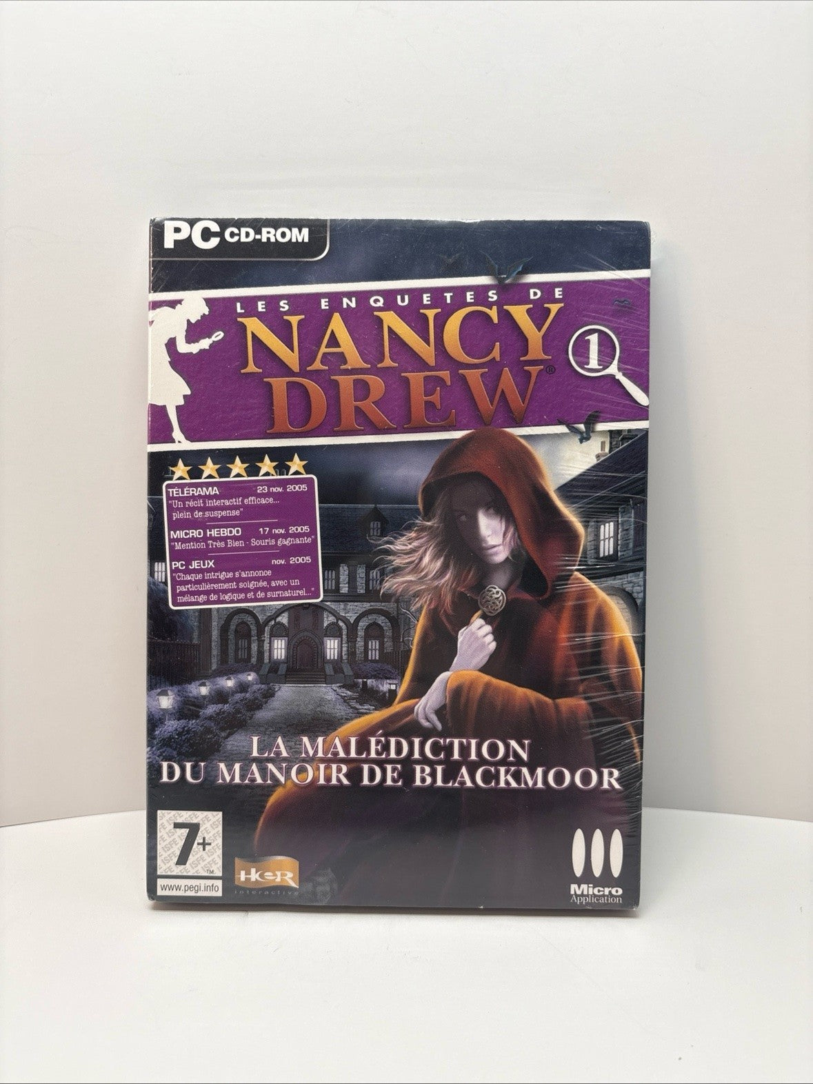 Nancy Drew Curse of Blackmoor Manor PC CD-ROM Sealed FR Edition Small Box 2004