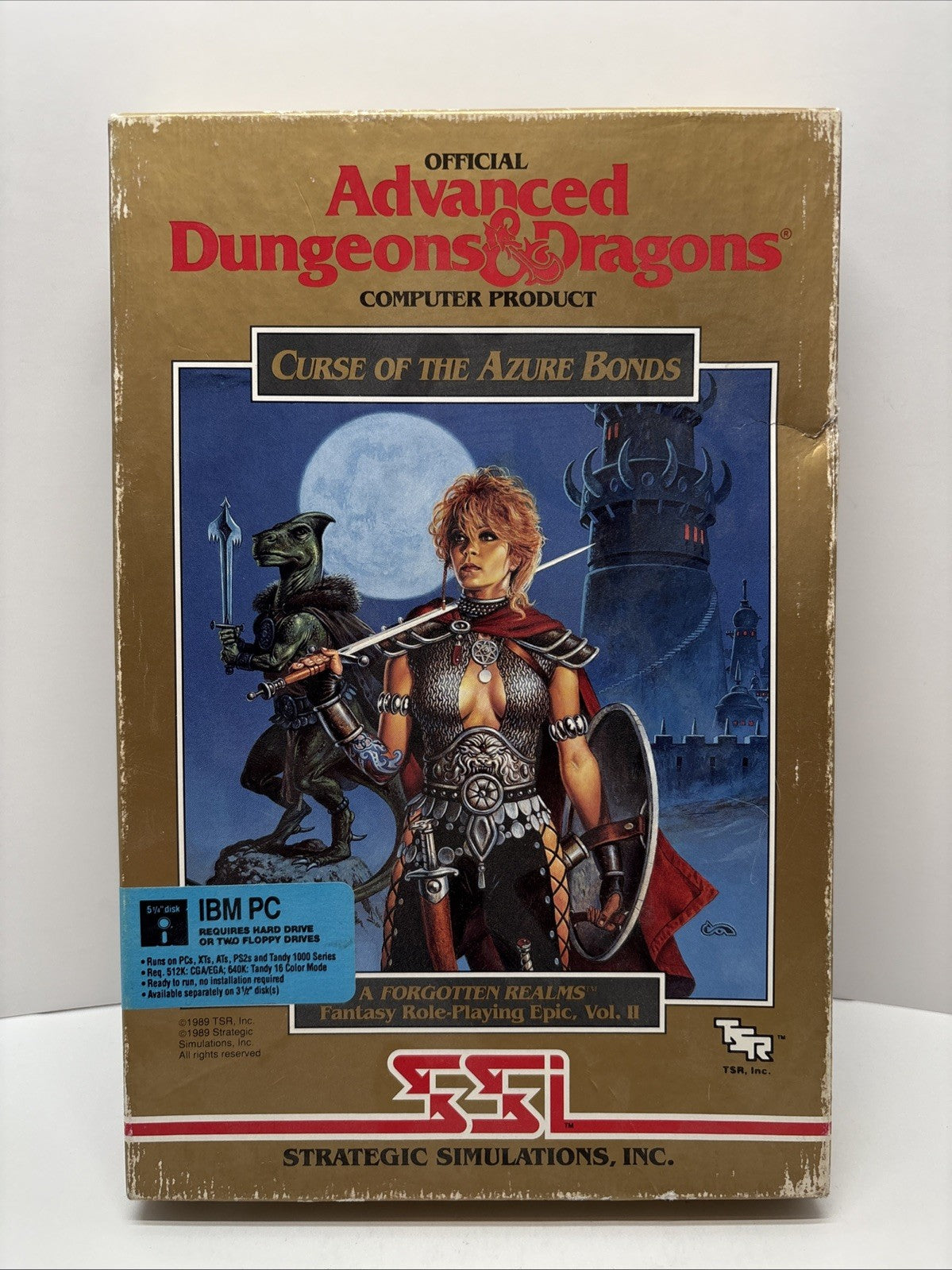 Advanced Dungeons & Dragons Curse of the Azure Bonds (1989) IBM PC - 5.25” Disks