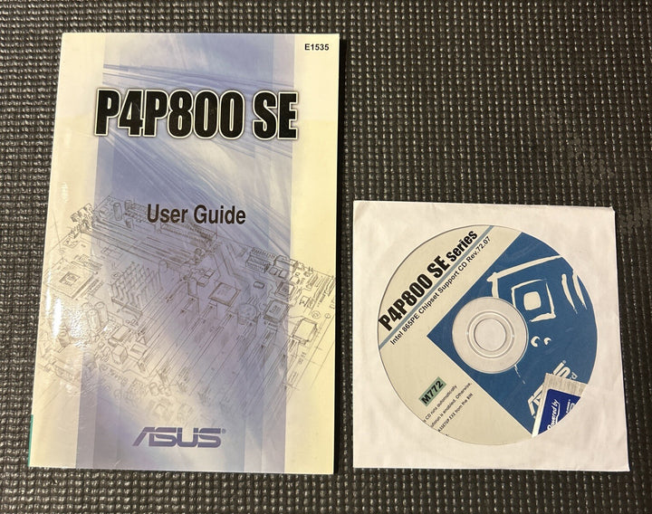 2003 ASUS P4P800 SE User's Guide Manual w/ CD Motherboard Series Intel 865PE