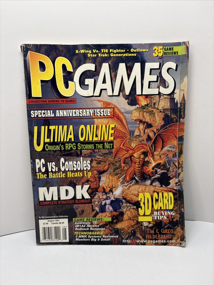 PC Games Computer Game Magazine  August 1997 - Ultima Online