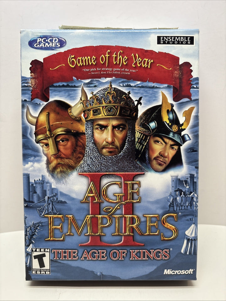 Age of Empires 2 II: The Age of Kings (PC, 1999) Game Of The Year - Complete
