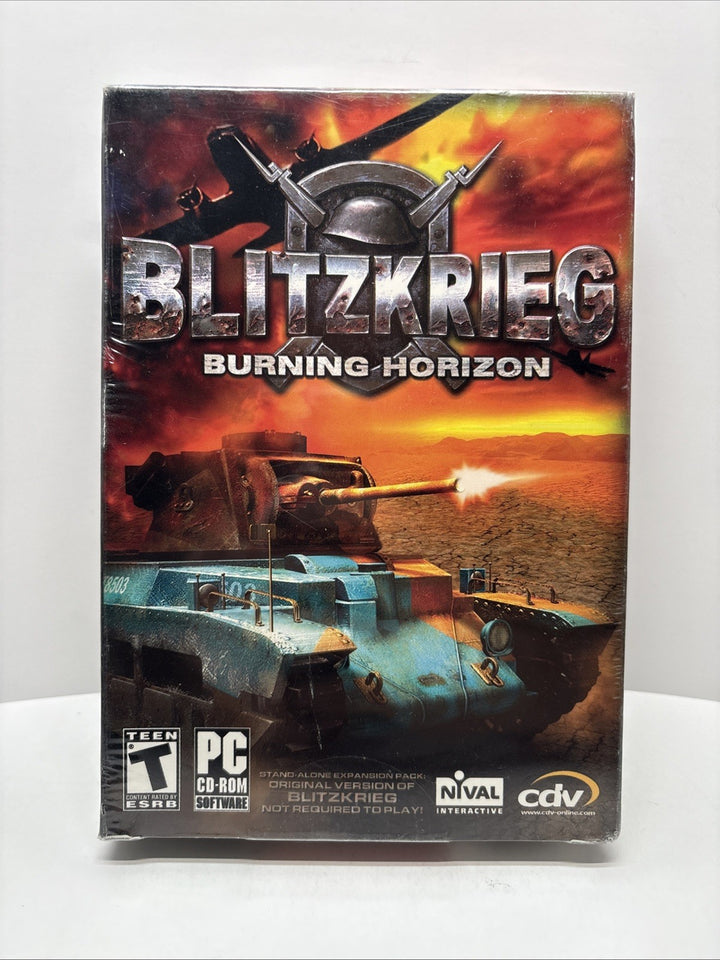 Blitzkrieg Burning Horizon (2004) PC Game Expansion Wargame New Sealed
