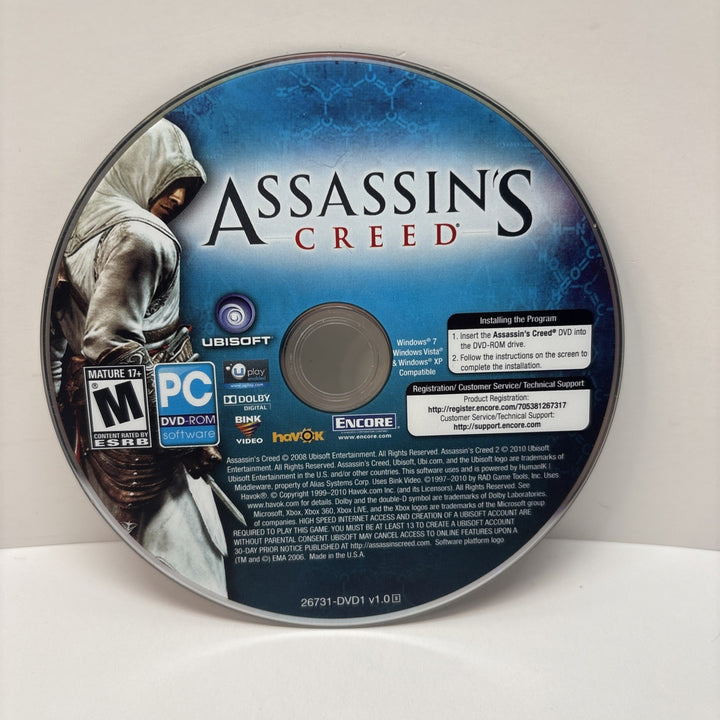 Assassin's Creed (2008) - PC DVD-ROM - Disc Only