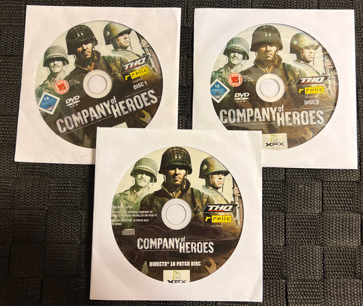 Company of Heroes (PC, 2006) - European Version PC DVD - Discs Only (3)