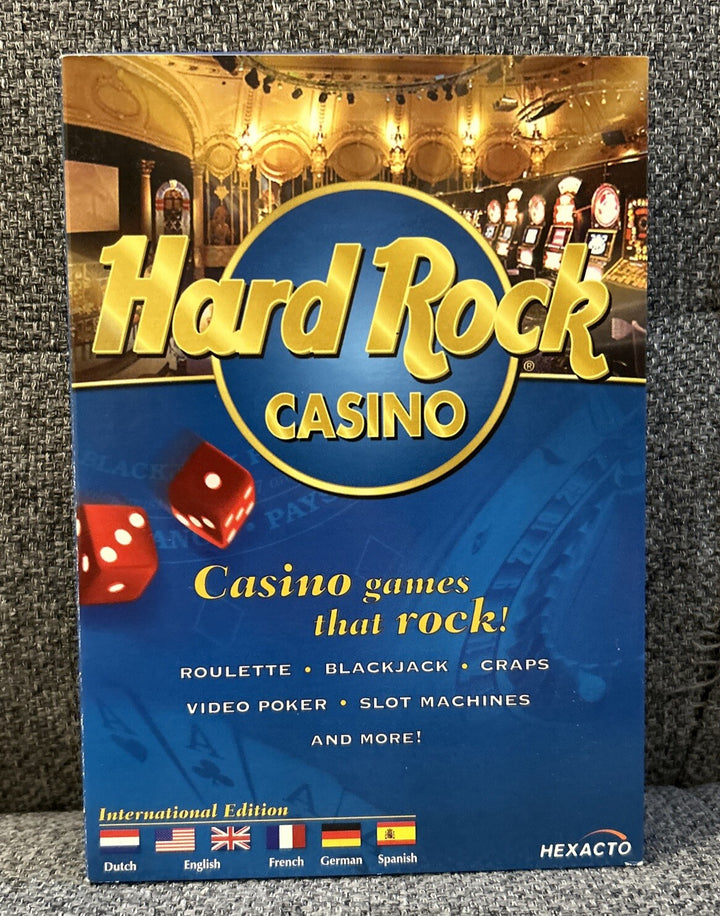 Hard Rock Casino (PC CD-ROM) Slots Poker Roulette Keno Craps – Brand New