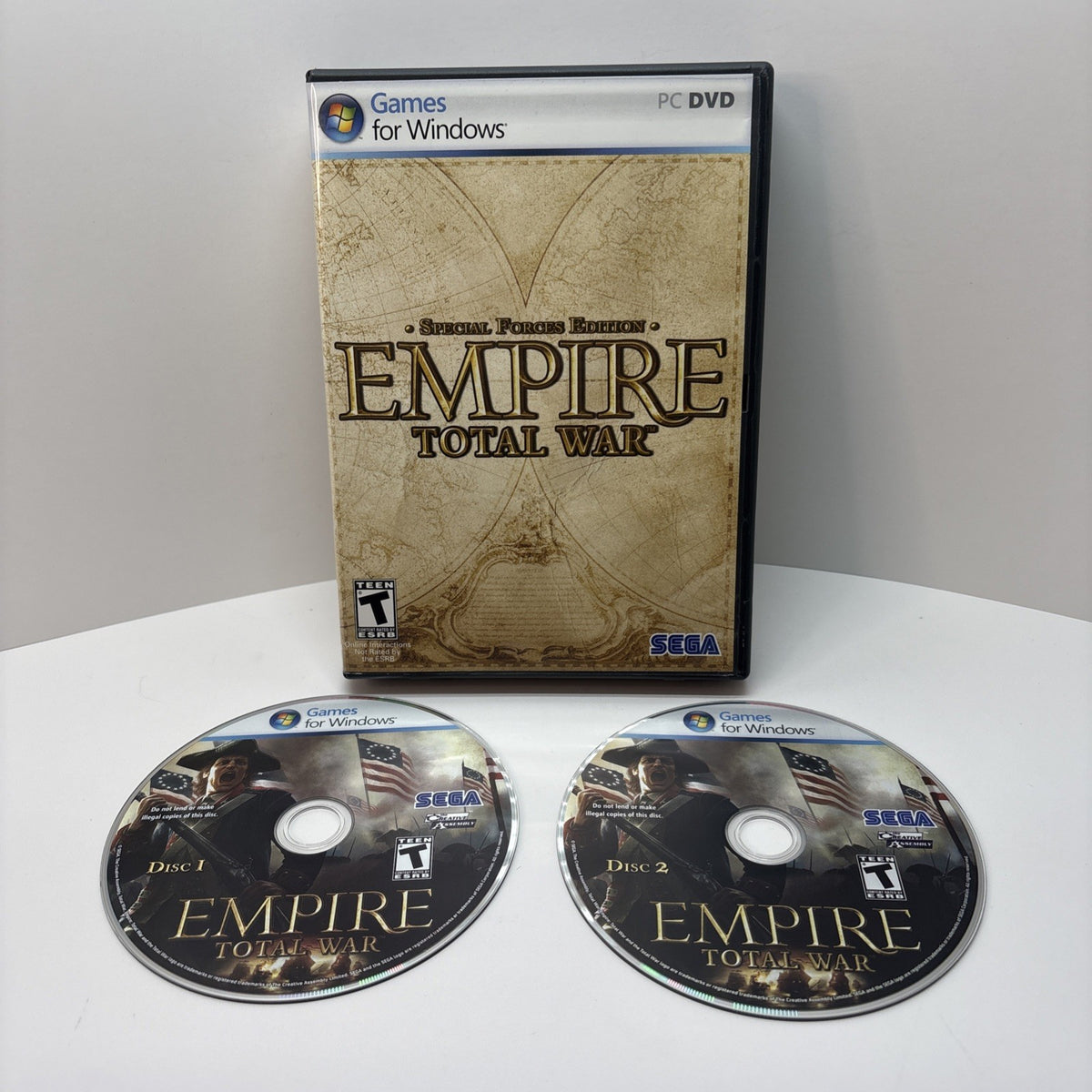 Empire: Total War Special Forces Edition (PC, 2009) No Revolution Disc & Manual