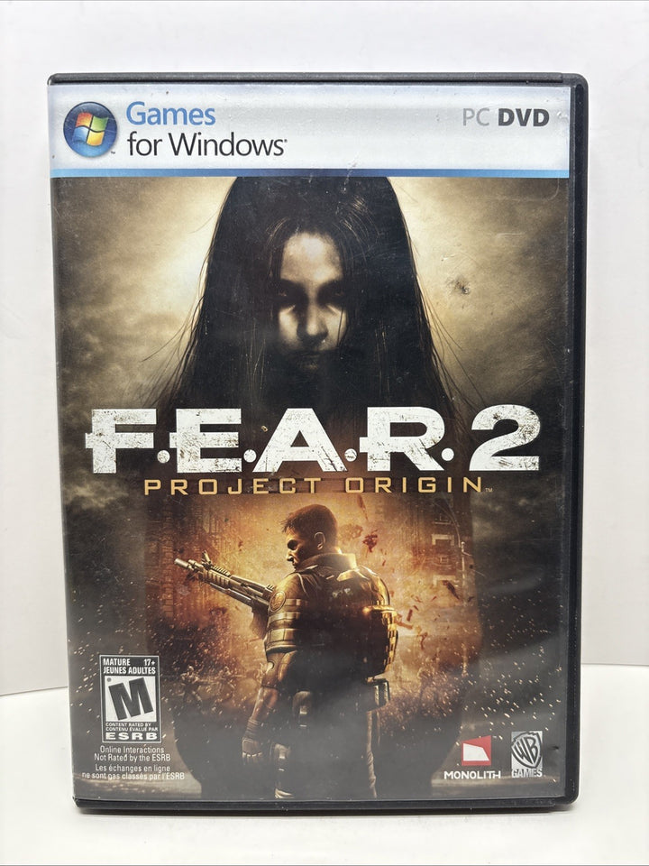 Fear 2 F.E.A.R Project Origins PC Game CIB Complete - See Description