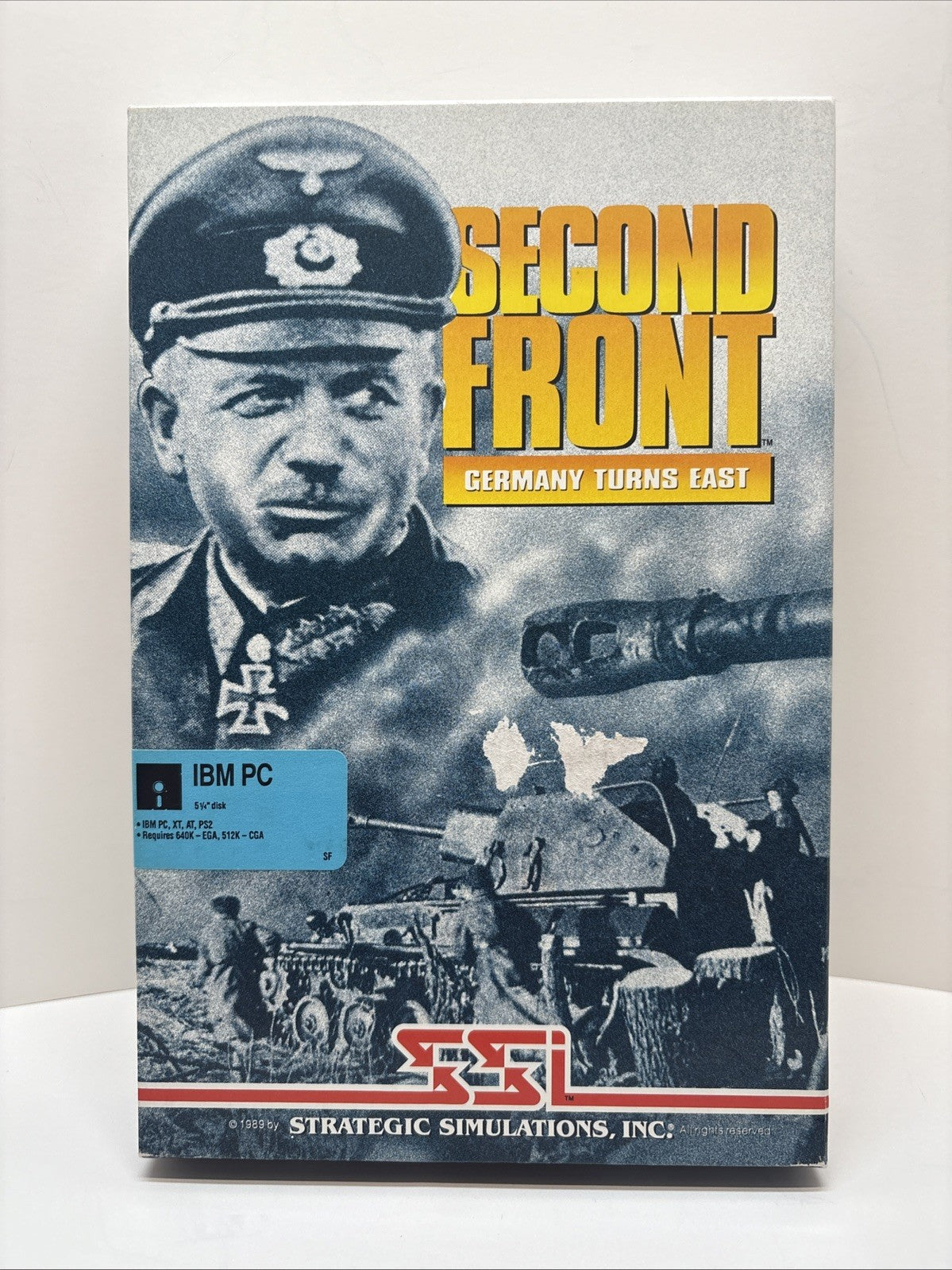 Second Front Germany Turns East (1989) IBM PC Big Box – Complete SSI Wargame