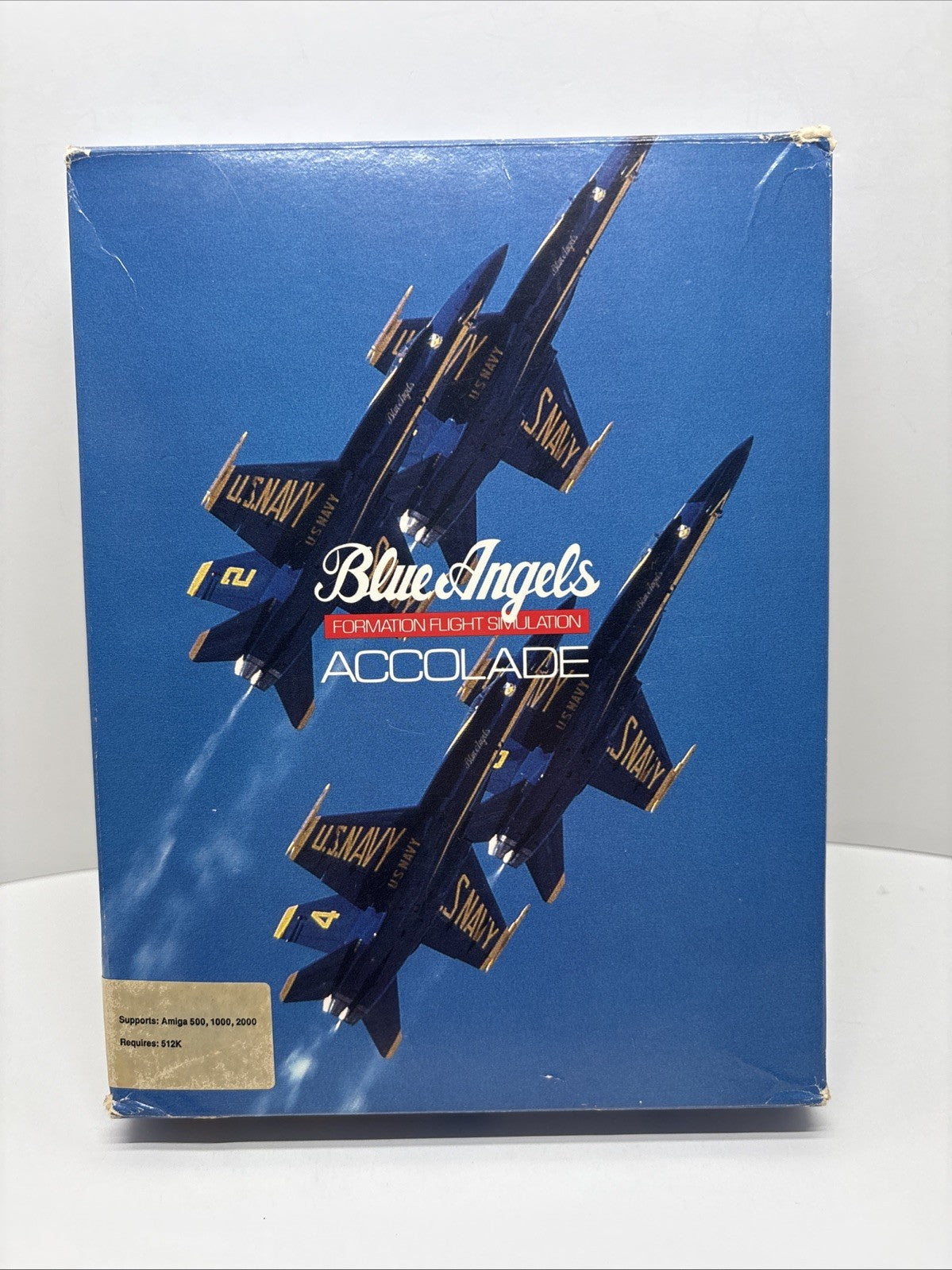 Blue Angels Formation Flight Simulation Accolade 1989 Amiga Big Box