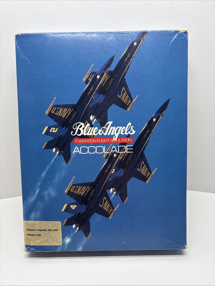 Blue Angels Formation Flight Simulation Accolade 1989 Amiga Big Box