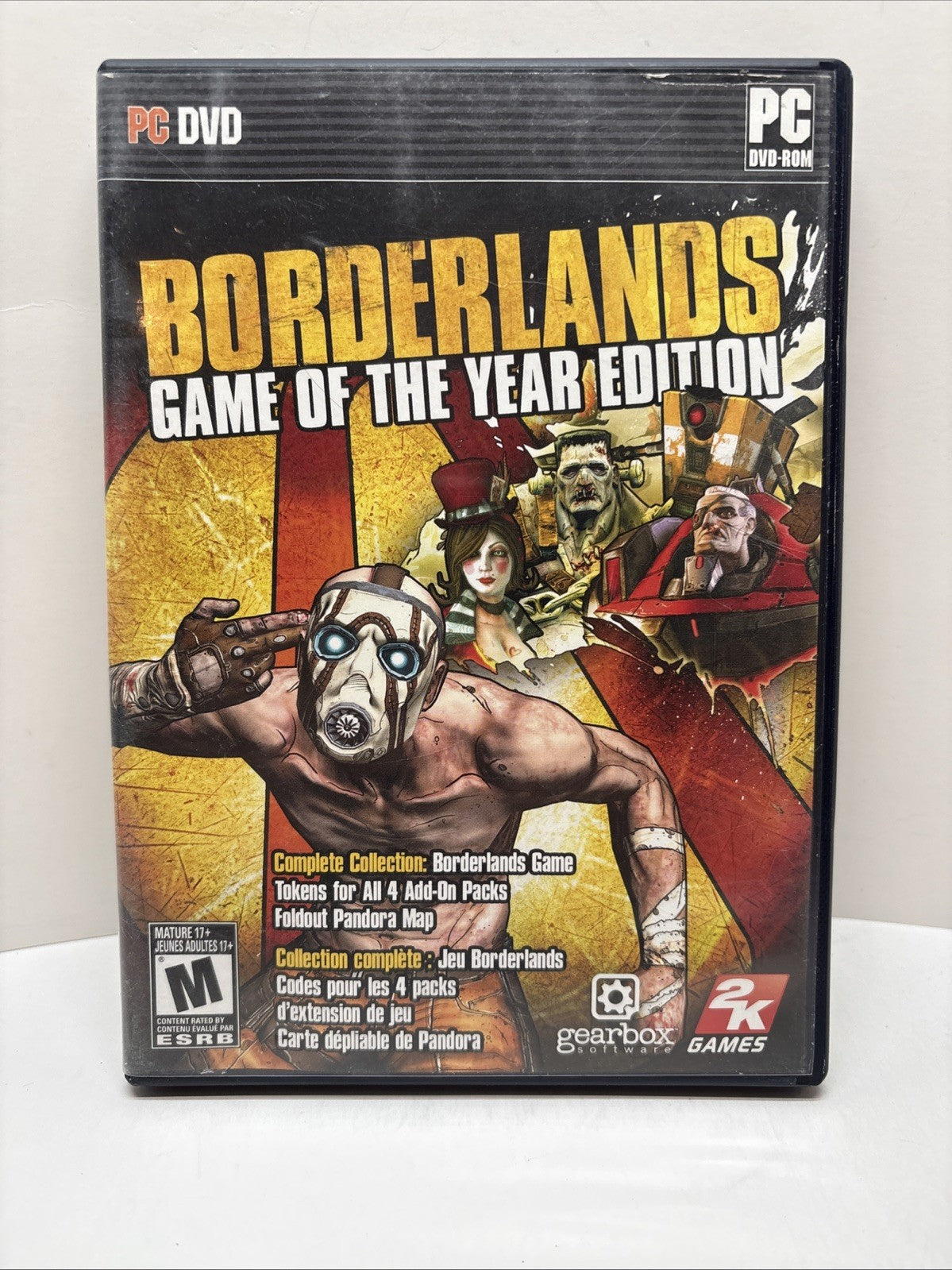 Used Borderlands: Game of the Year Edition (PC, 2010)