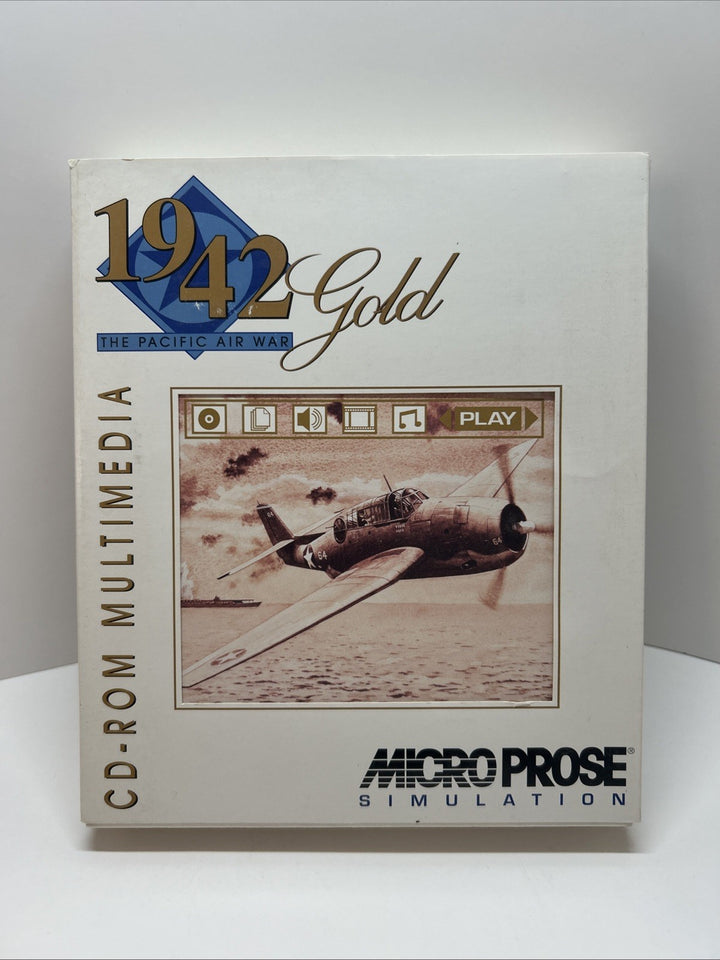 1942 The Pacific Air War Gold (MicroProse 1994) CD-ROM Big Box