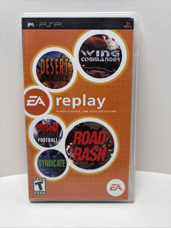 EA Replay (Sony Playstation Portable,  PSP, 2006) CIB Complete w/manual