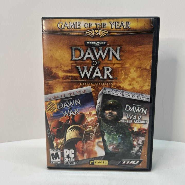 IBM PC CD ROM GAME THQ DAWN OF WAR Gold Edition GOTY Small Box