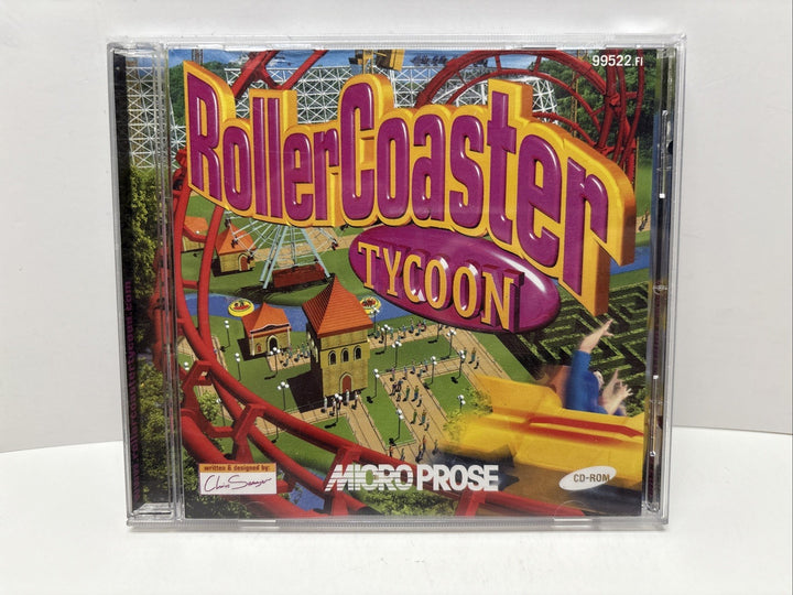 Roller Coaster Tycoon Original 1999 Release English w/ French case