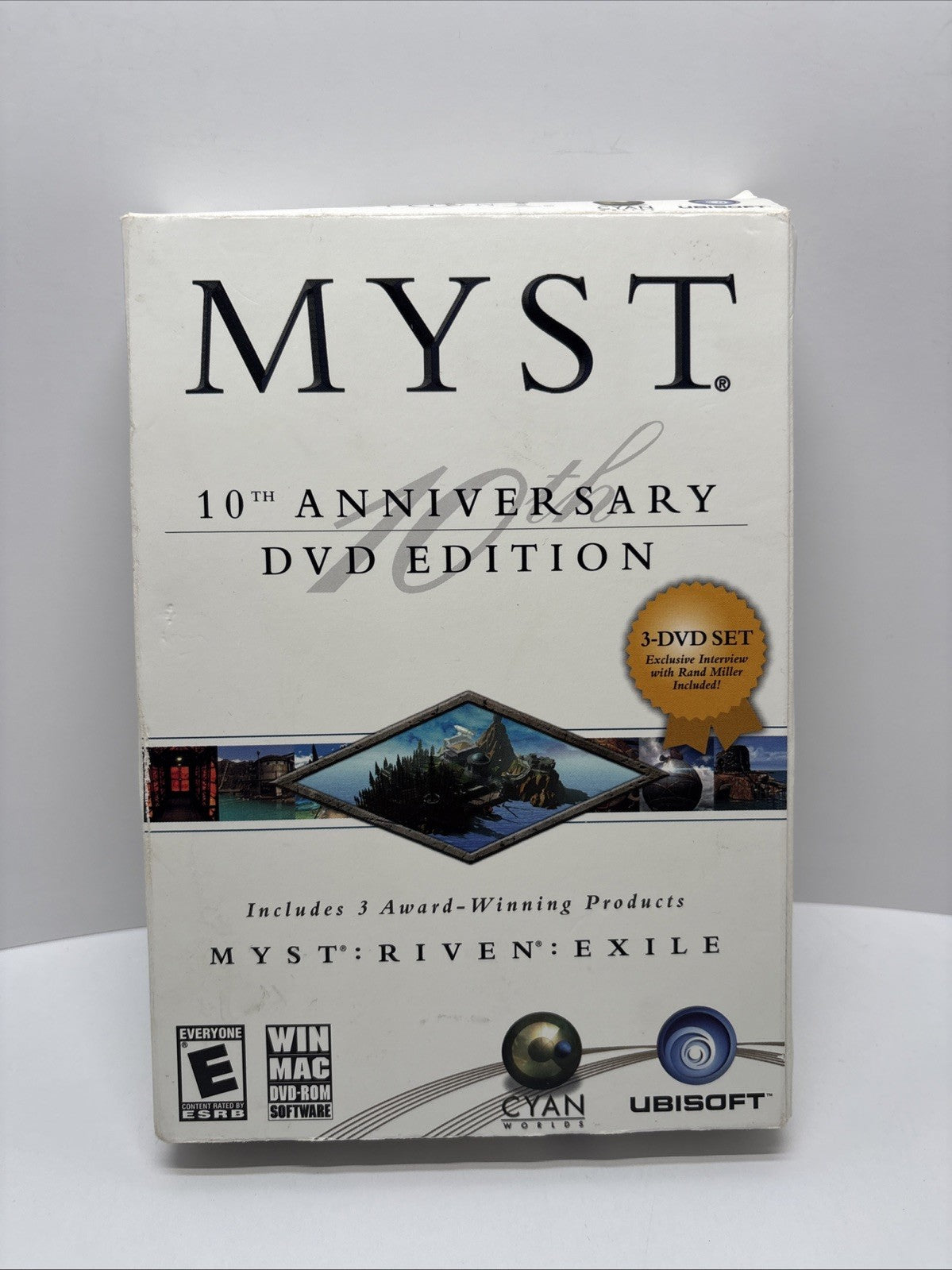 MYST 10th Anniversary DVD Edition Myst Riven Exile (Windows/Mac 2003) 3 Disc Set