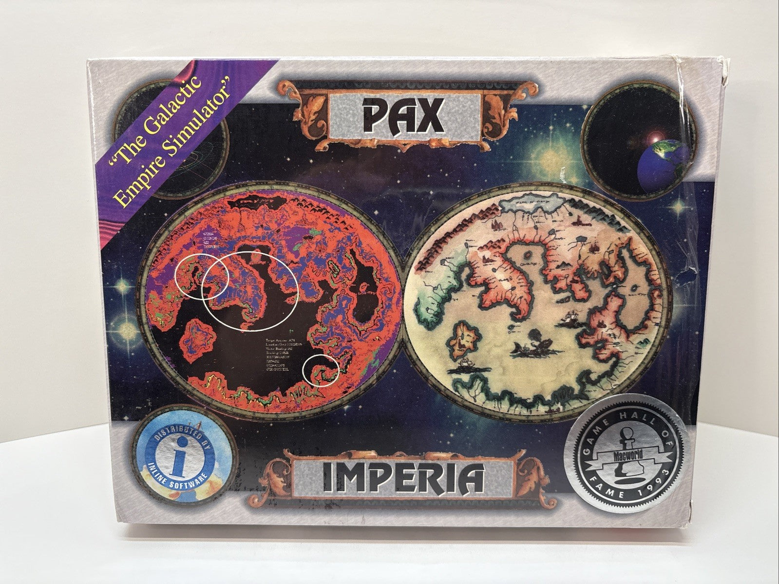 Pax Imperia Macintosh game (big box) Partially Sealed - MAC