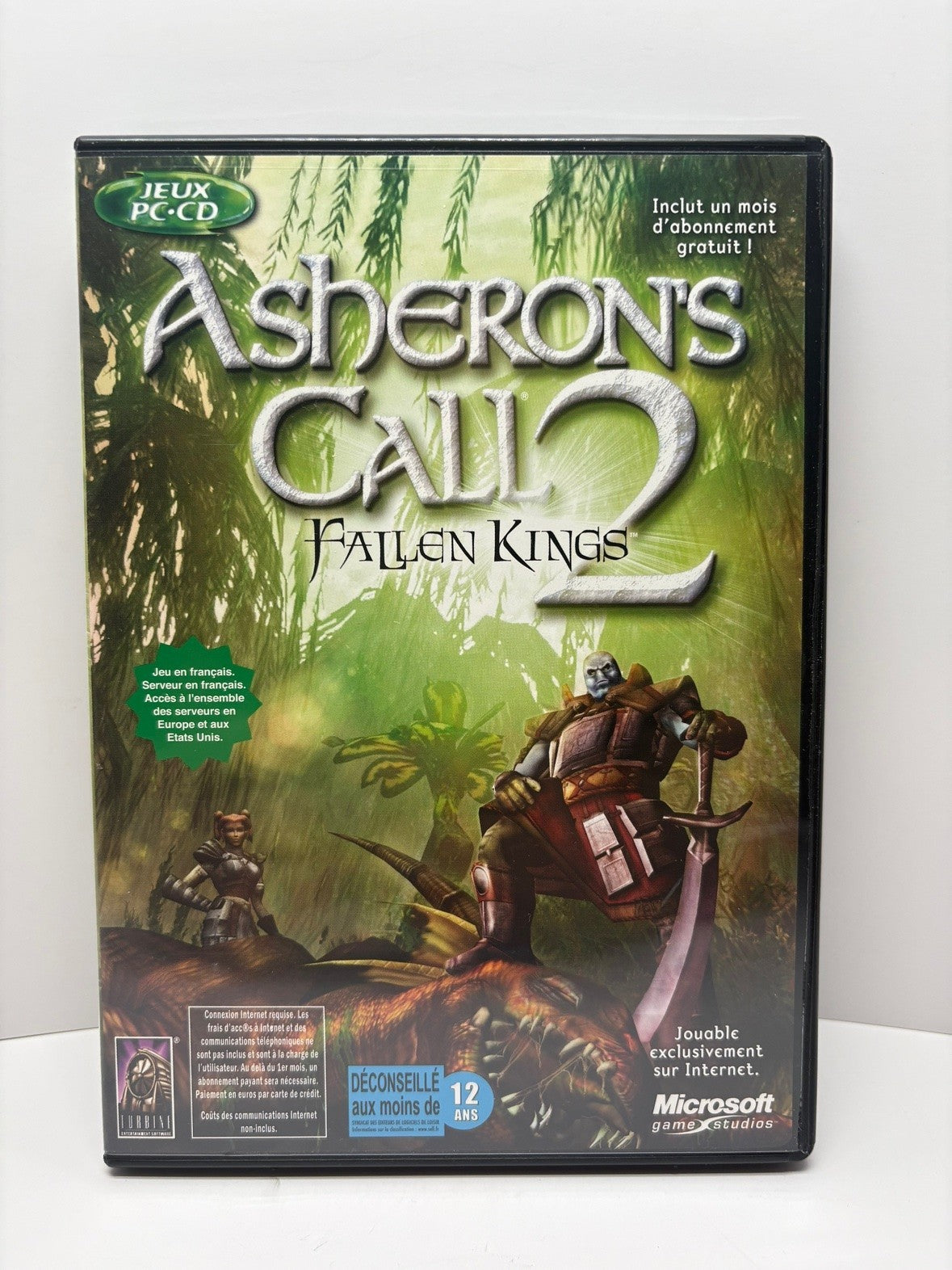 Asherons Call 2 Fallen Kings PC CD-ROM FR Edition DVD Case MMORPG 2002