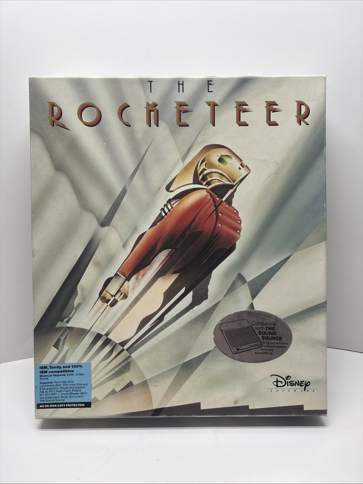 The ROCKETEER (1991) Disney Computer Software Game IBM PC Floppy Disks