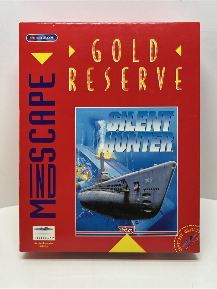 Silent Hunter (Mindscape) - PC Game - GOLD RESERVE - Big Box - French