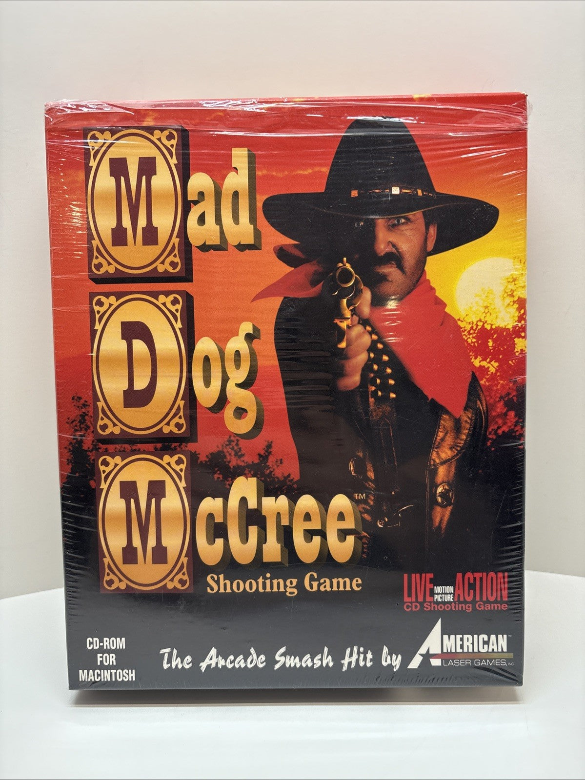 Mad Dog McCree Macintosh Big Box CD-ROM Complete w/ Inserts & Warranty Card