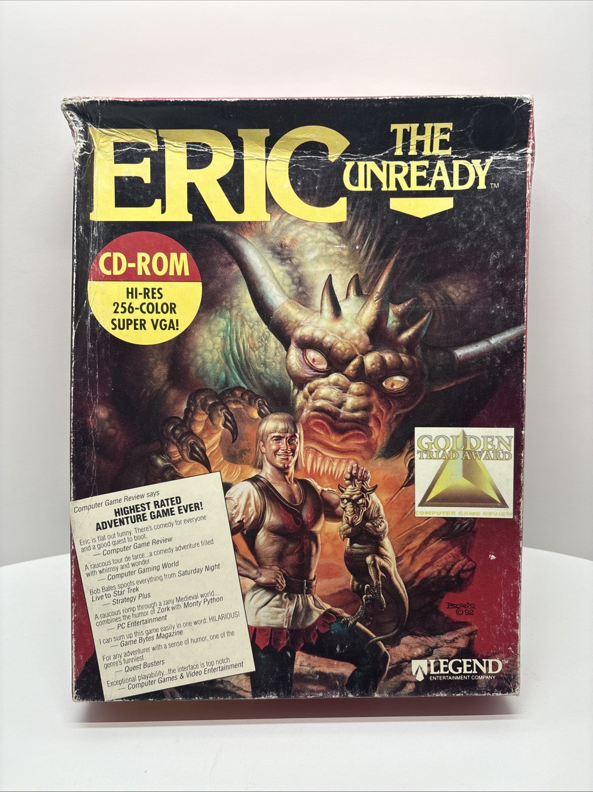 Eric The Unready (1993) By Legend  - English - Damaged Big Box Only - See Pics