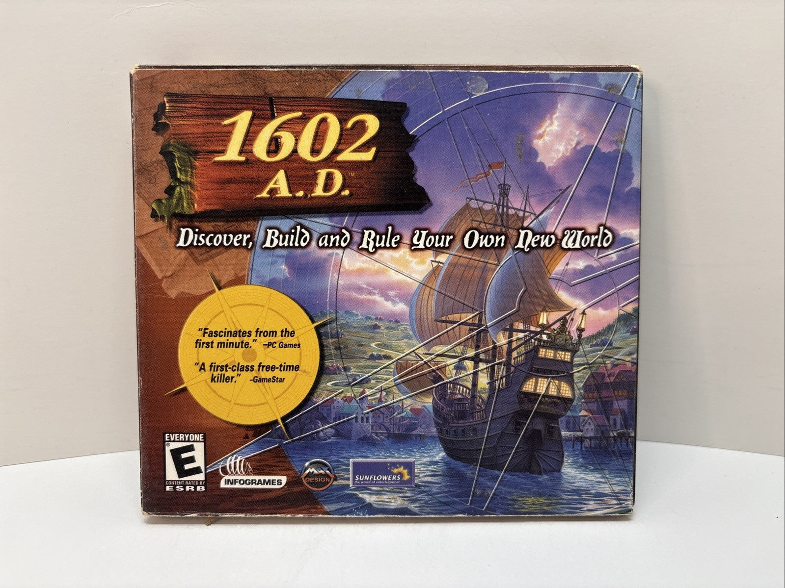 1602 A.D. - PC CD-ROM Game, 1998, with Case & Artwork, Classic City Builder
