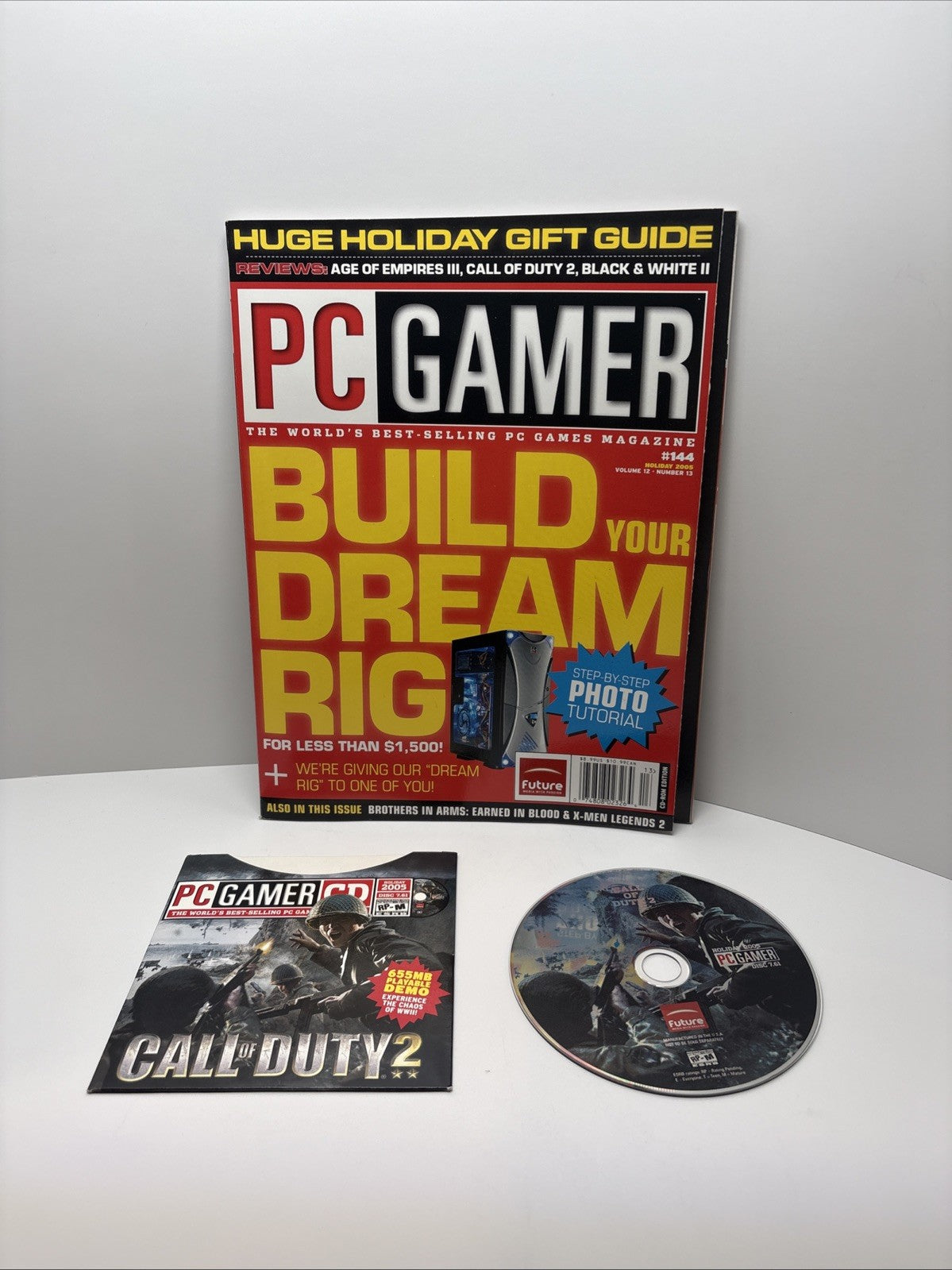 PC Gamer Magazine Issue 144 Holiday 2005 Build Your Dream Rig with Demo Disc