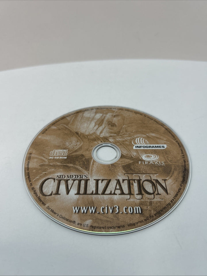 Sid Meier's Civilization 3 III - PC Game DISC ONLY - French - Français
