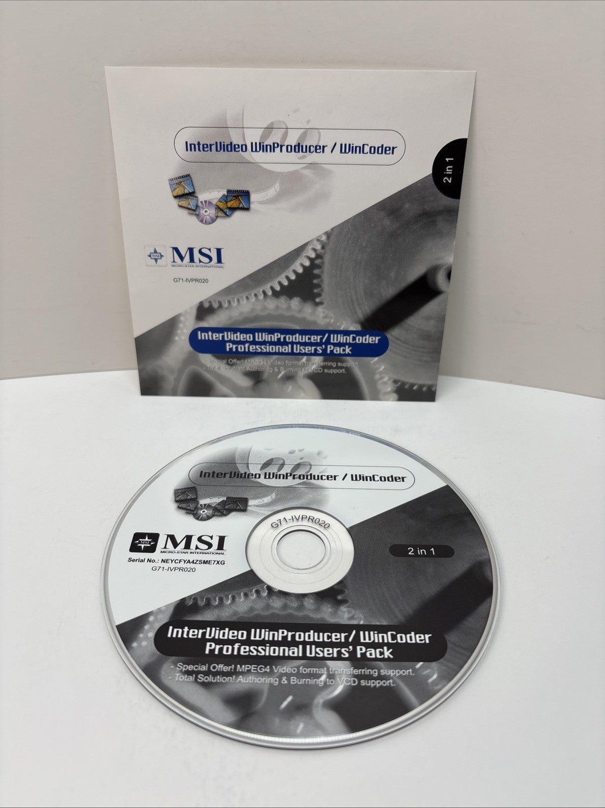 Intervideo Winproducer/ Wincoder Professional Users Pack MSI CD-ROM