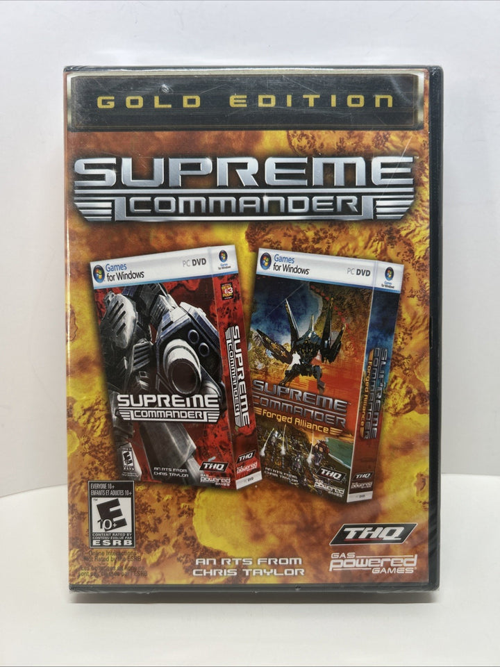 SUPREME COMMANDER GOLD EDITION PC DVD GAME SET ( NEW SEALED )