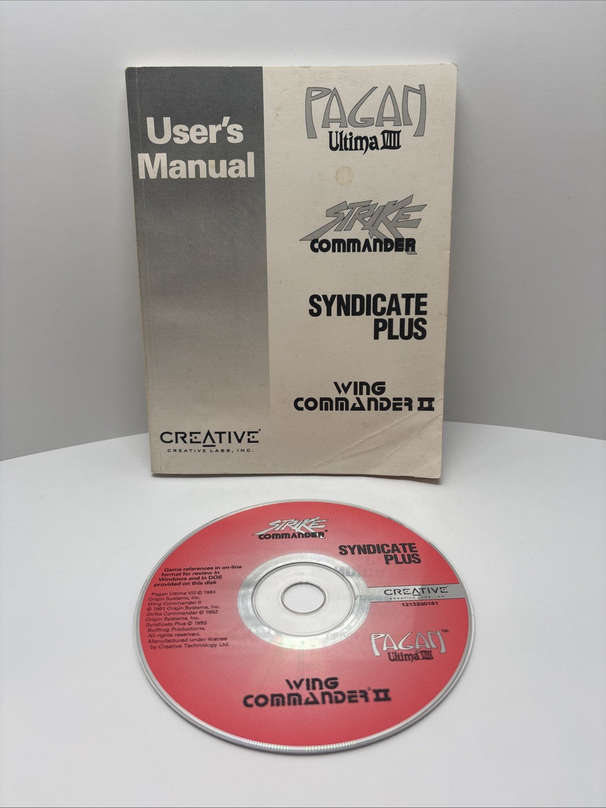 Creative Game Bundle - Strike Commander Syndicate Ultima VIII Wing Commander II