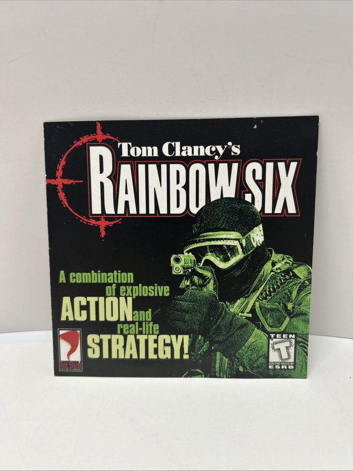 Tom Clancy's Rainbow Six (1998 PC)   - Replacement For Front Of Jewel Case Only