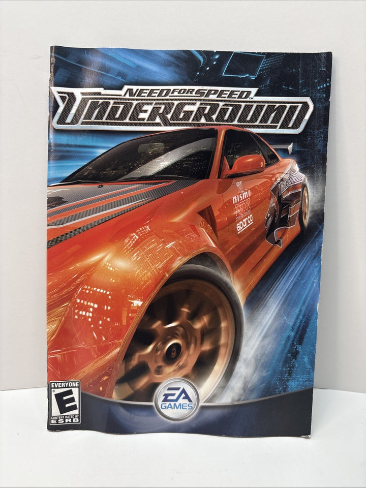 Need for Speed: Underground (PC, 2003) Manual Only - French Français
