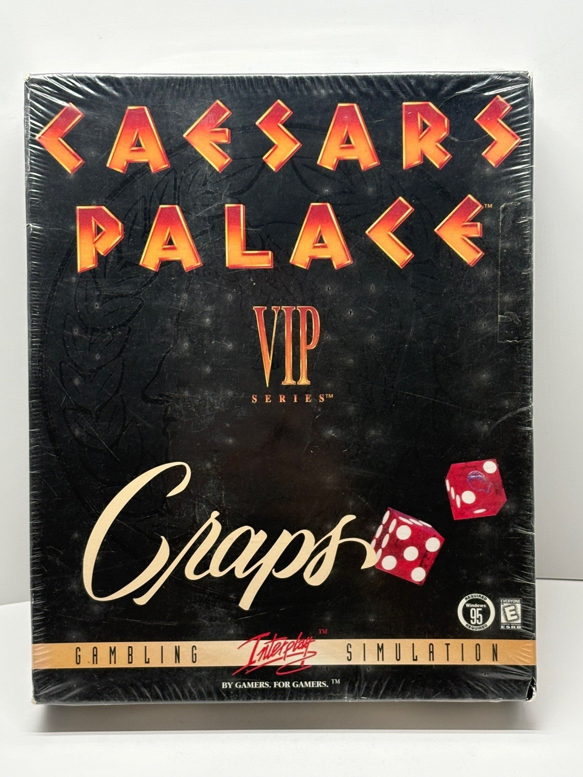 Caesars Palace VIP Craps PC CD-ROM Sealed Big Box Interplay 1998 Gambling
