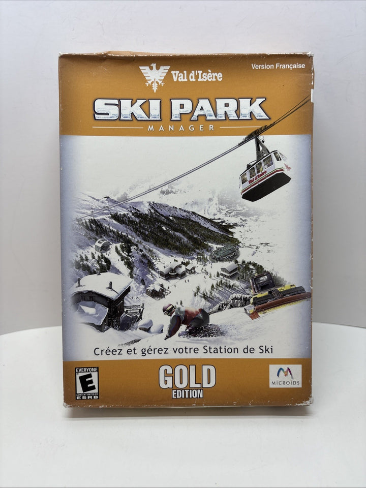 Ski Park Manager: Gold Edition (PC, 2003, Microids) Sealed Jewel Case - French