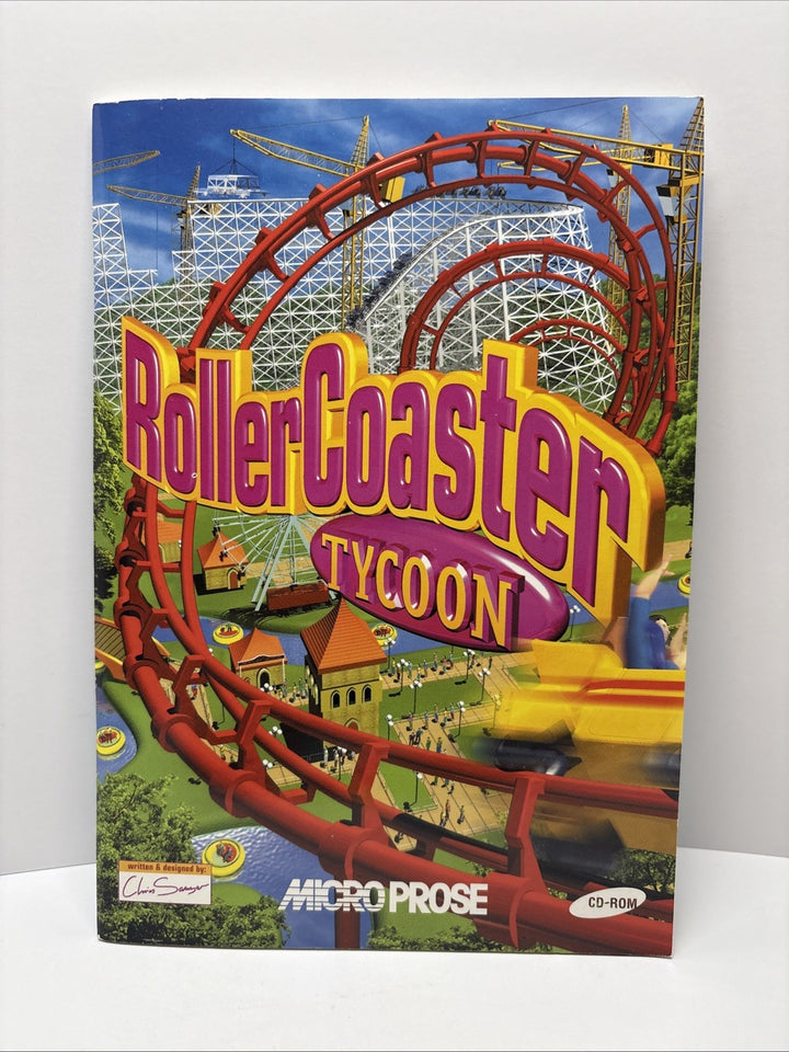 Roller Coaster Tycoon PC Manual Booklet Only - French Français