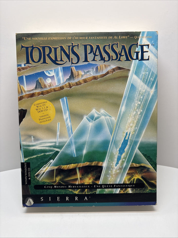 Torin’s Passage (1995) Sierra MS-DOS WIN Big Box PC CD-ROM - French Français