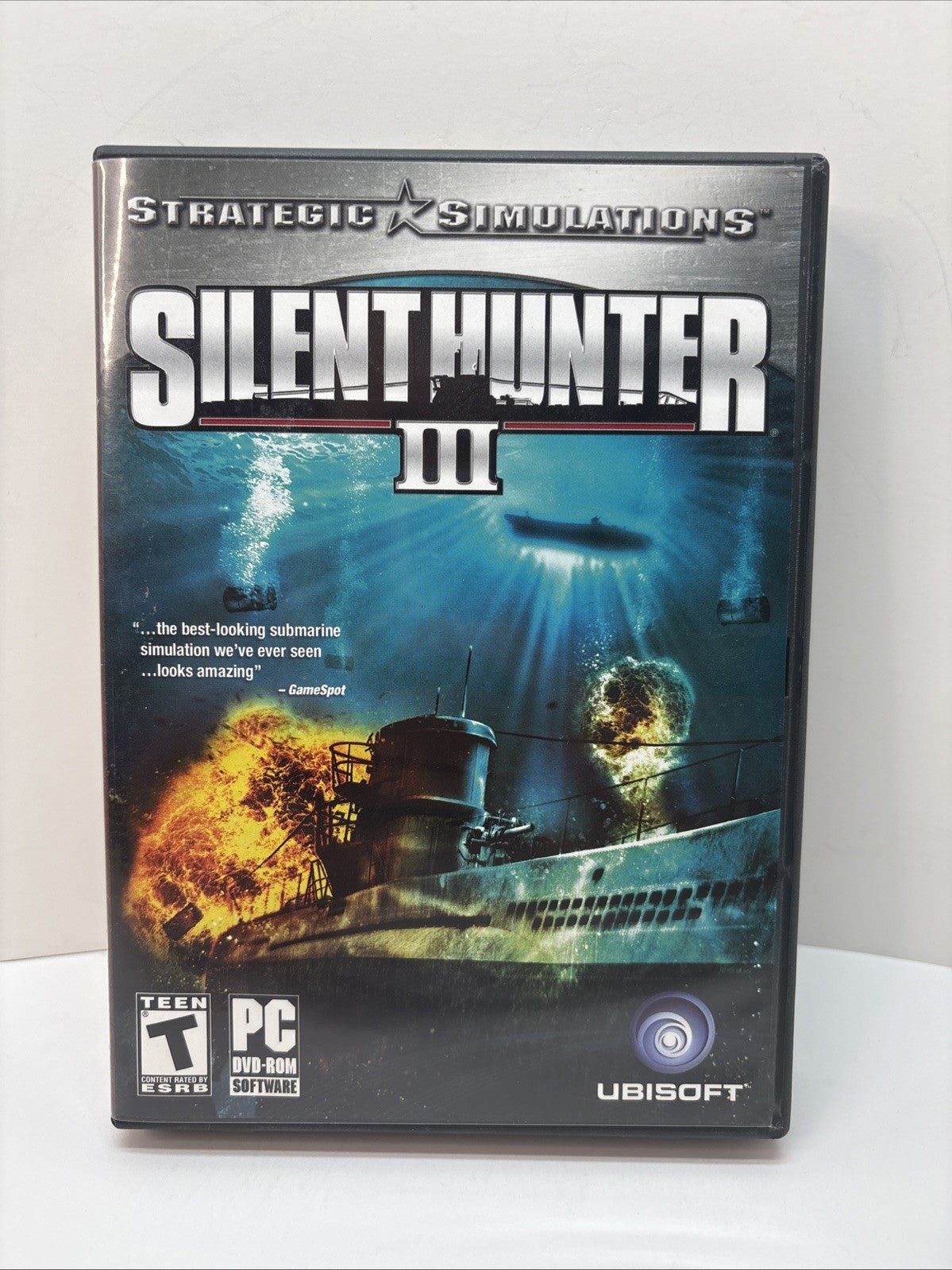 Silent Hunter III (PC, 2005)  Video Game Submarine W/ Rare Map