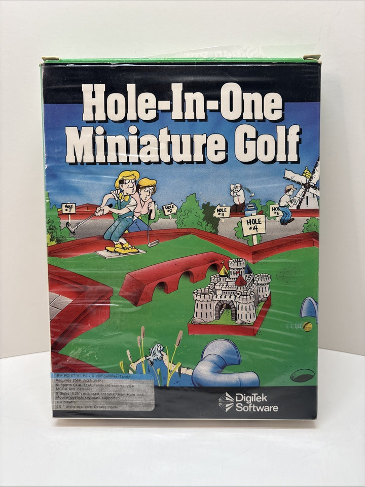 Hole In One Miniature Golf  DigiTek Software IBM/PC 3.5 & 5.25 inches disks