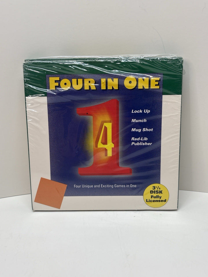 Four in One (1993) PC Game – 3.5” Disk – COSMI Celery Software – Complete CIB
