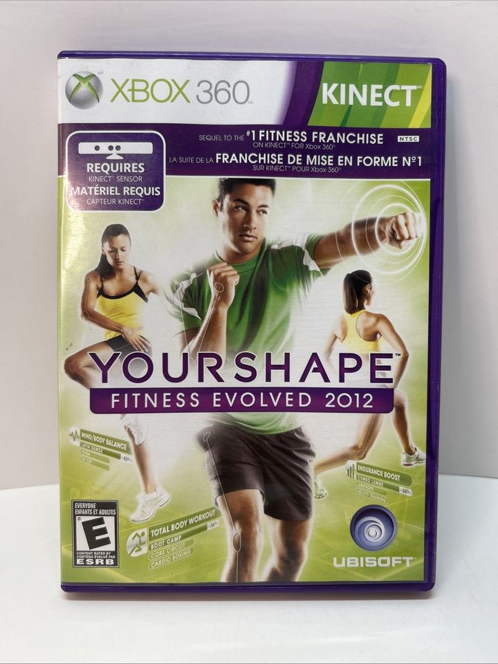 Your Shape: Fitness Evolved 2012 (Xbox 360) Complete w/ Manual CIB Tested