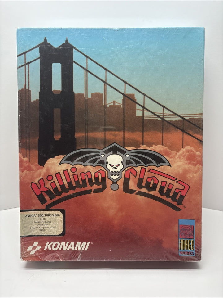 Killing Cloud For Commodore Amiga, NEW FACTORY SEALED, Konami